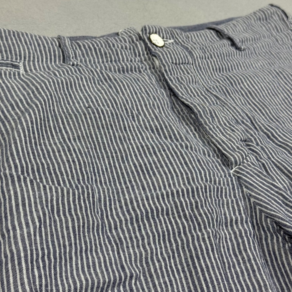 Rag & Bone Mens Blue White Striped Shorts Size 32